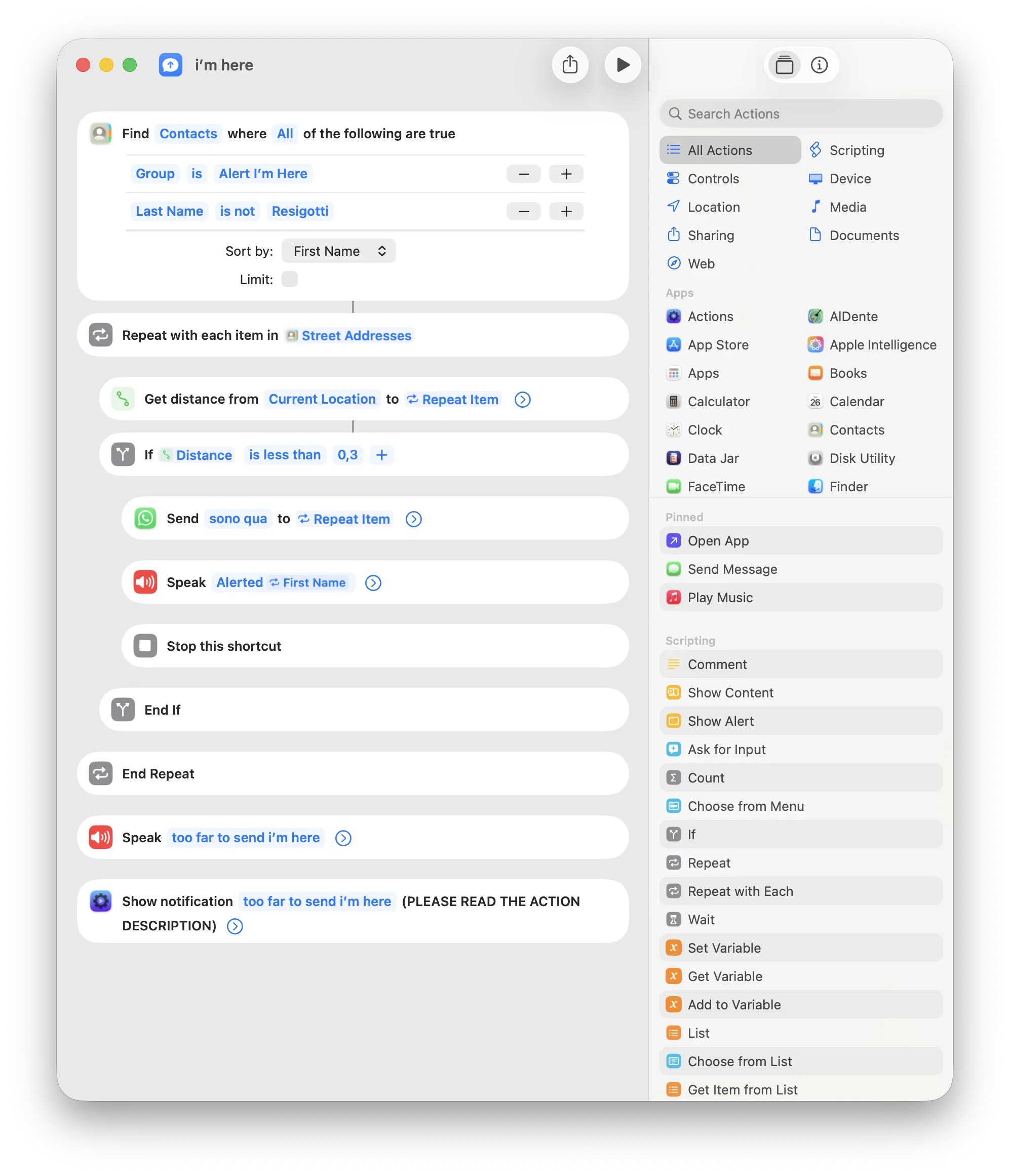 Shortcut (light mode)