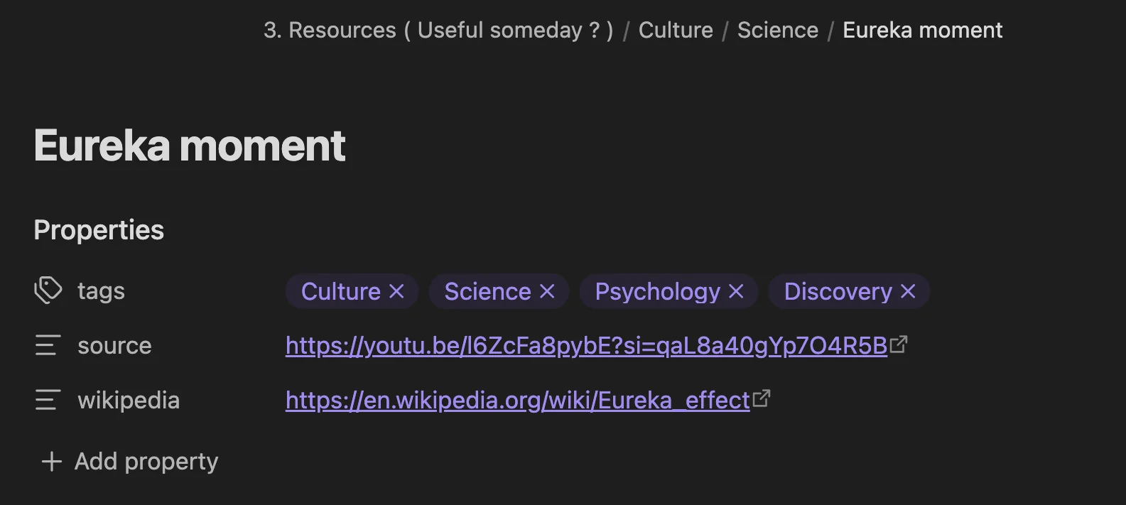 Tags in Obsidian (dark mode)