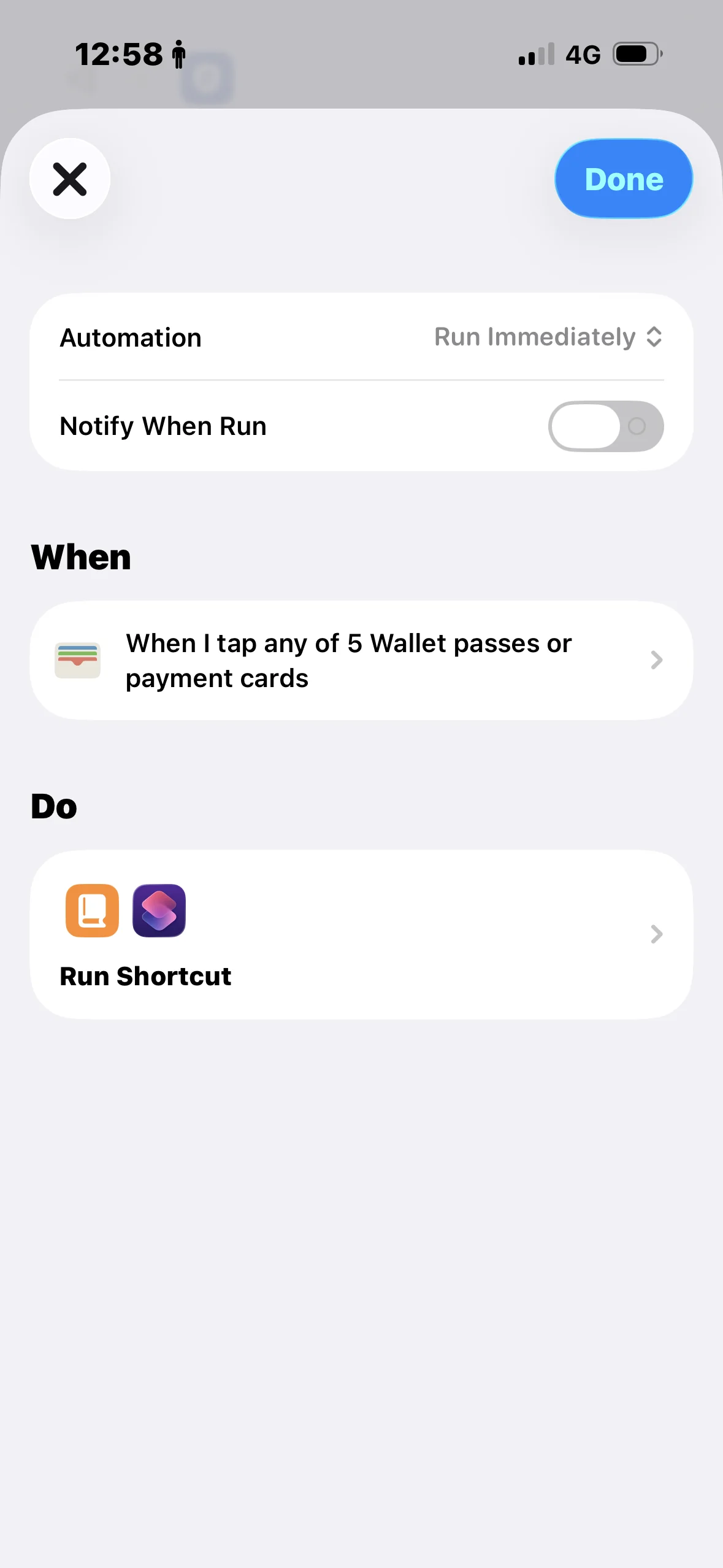 Automation overview in light mode
